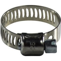325 Series 325016 Miniature Worm Gear Clamp, 11/16 in Minimum Clamp Diameter, 301 Stainless Steel