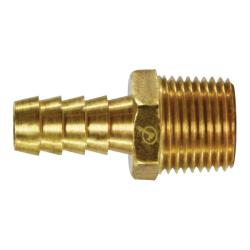 32954LF Rigid Adapter, 1/4 in Hose Barbed x 3/4 in MIP, Brass