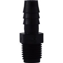 33002B Adapter, 3/16 in Hose Barbed x 1/8 in MIP, Polyethylene