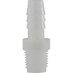 33002W Adapter, 3/16 in Hose Barbed x 1/8 in MIP, Nylon