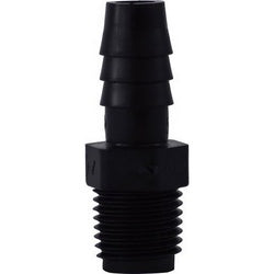 33003B Adapter, 3/16 in Hose Barbed x 1/4 in MIP, Polyethylene
