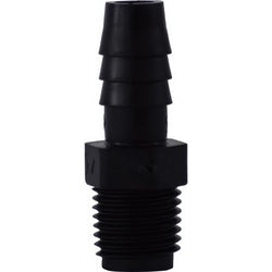 33004B Adapter, 1/4-in Hose Barbed x 1/8-in MIP, Polyethylene