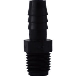33005B Adapter, 1/4 in Hose Barbed x 1/4 in MIP, Polyethylene
