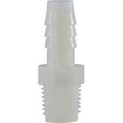33005W Adapter, 1/4 in Hose Barbed x 1/4 in MIP, Nylon