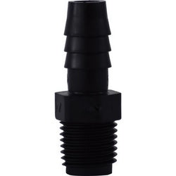 33006B Adapter, 1/4 in Hose Barbed x 3/8 in MIP, Polyethylene