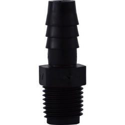 33007B Adapter, 1/4-in Hose Barbed x 1/2-in MIP, Polyethylene