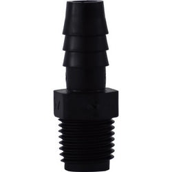 33008B Adapter, 5/16 in Hose Barbed x 1/8 in MIP, Polyethylene
