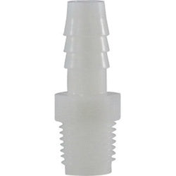 33009W Adapter, 5/16 in Hose Barbed x 1/4 in MIP, Nylon