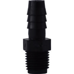 33012B Adapter, 3/8-in Hose Barbed x 1/4-in MIP, Polyethylene