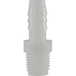 33012W Adapter, 3/8 in Hose Barbed x 1/4 in MIP, Nylon