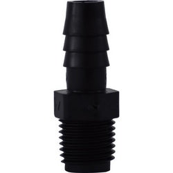 33014B Adapter, 3/8-in Hose Barbed x 1/2-in MIP, Polyethylene