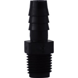 33015B Adapter, 1/2 in Hose Barbed x 1/4 in MIP, Polyethylene