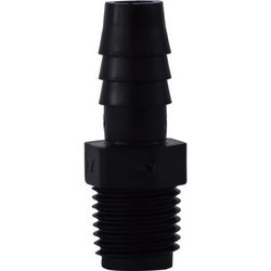 33016B Adapter, 1/2 in Hose Barbed x 3/8 in MIP, Polyethylene