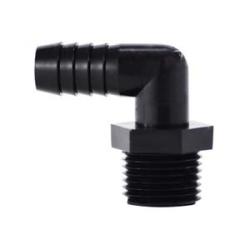 33036B 90 deg Elbow, 5/16 in Hose Barbed x 1/8 in MIP, Polyethylene