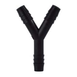 33301P Wye, 3/8 in Hose Barbed x 3/8 in Hose Barbed x 3/8 in Hose Barbed, Polypropylene