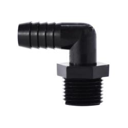 33316B 90-deg Barstock Elbow, 1-in Hose Barbed x 1-in MIP, Polyethylene