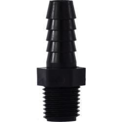 33320P Adapter, 1 in Hose Barbed x 1-1/2 in MIP, Polypropylene