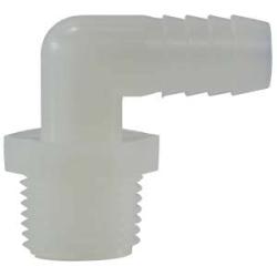 33329W 90 deg Elbow, 5/8 in Hose Barbed x 1 in MIP, Nylon