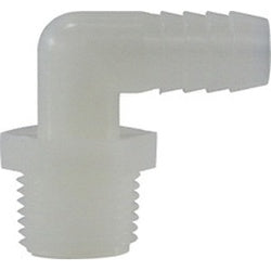 33352W 90 deg Elbow, 1/4 in Hose Barbed x 3/4 in MIP, Nylon
