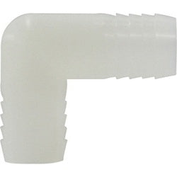 33391W 90-deg Union Elbow, 3/8-in Hose Barbed x 3/8-in Hose Barbed, Nylon