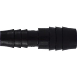 33407B Reducing Splicer, 1/2 in Hose Barbed x 1/4 in Hose Barbed, Polyethylene
