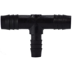 33430B Reducing Branch Tee, 3/8 in Hose Barbed x 3/8 in Hose Barbed x 1/2 in Hose Barbed