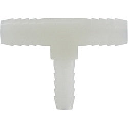 33435W Reducing Branch Tee, 1/2 in Hose Barbed x 1/2 in Hose Barbed x 3/4 in Hose Barbed, Nylon