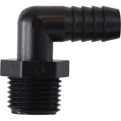 33462P 90 deg Elbow, 1-1/2 in Hose Barbed x 1-1/4 in MIP, Polypropylene