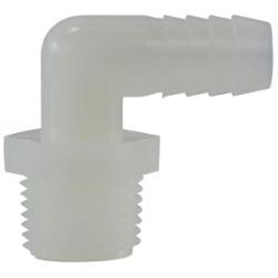 33463W 90 deg Elbow, 1-1/2 in Hose Barbed x 1-1/2 in MIP, Nylon