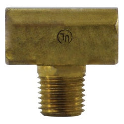 34001 Tee, 1/4 in Inverted Flared x 1/4 in Inverted Flared x 1/4 in MIP, Brass