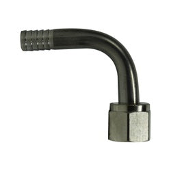 34529 90 deg Swivel Elbow, 3/8 in Hose Barbed x 3/8 in Female 45 deg Flared, Stainless Steel