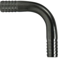 34553T 90 deg Thinwall Elbow, 1/2 in Hose Barbed x 1/2 in Hose Barbed, Stainless Steel