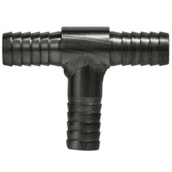 34562T Thinwall Tee, 1/4 in Hose Barbed x 1/4 in Hose Barbed x 1/4 in Hose Barbed, Stainless Steel