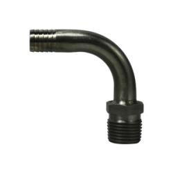 34612 Elbow, 3/8 in Hose Barbed x 3/8 in MNPTF, Stainless Steel