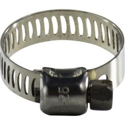 350 Series 350012 Miniature Worm Gear Clamp, 9/16 in Minimum Clamp Diameter, Stainless Steel