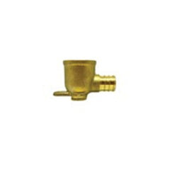 35096 Cold Expansion 90 deg Drop Ear Elbow, 3/4 in PEX x 3/4 in FIP, Brass