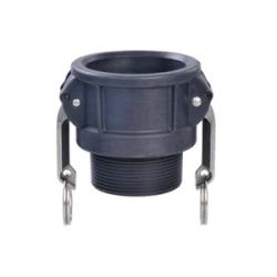 CGB-050-PP Cam and Groove Coupler, 1/2 in Type B x 1/2 in MNPT, Polypropylene