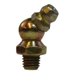 36146 45 deg Short Ball Check, 45 deg, 1/4-28 Thread, NPTF Tapered Thread, 3/8 in Hex, Steel
