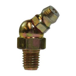36148 45 deg Long Ball Check, 45 deg, 1/4-28 Thread, NPTF Tapered Thread, 3/8 in Hex, Steel