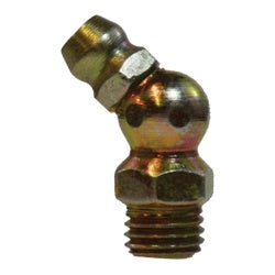 36176 45 deg Ball Check, 45 deg, M8 x 1 Thread, Metric Thread, 9 mm Hex, Steel, 21 mm OAL