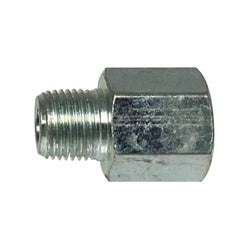 36310 Adapter Extension, 1/8-27 Thread, NPTF Thread, Zinc-Plated, Carbon Steel, 0.94 in OAL