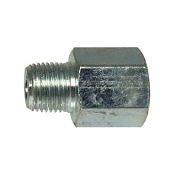 36311 Adapter Extension, 1/8-27 Thread, NPTF Thread, Zinc-Plated, Carbon Steel, 1-1/4 in OAL