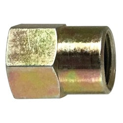 36340 Adapter, 1/4-28 x 1/8-27 Thread, FPT x NPTF Thread, 1/2 in Hex, Steel, 0.65 in OAL