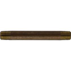 40012 Seamless Pipe Nipple, 1/8 in MPT x 1/8 in MPT, 7 in, Brass