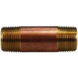 40086 Seamless Pipe Nipple, 3/4 in MPT x 3/4 in MPT, 4 in, Brass