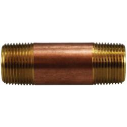 40087 Seamless Pipe Nipple, 3/4 in MPT x 3/4 in MPT, 4-1/2 in, Brass