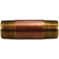 40092 Seamless Pipe Nipple, 3/4 in MPT x 3/4 in MPT, 8 in, Brass