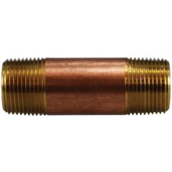 40095 Seamless Pipe Nipple, 3/4 in MPT x 3/4 in MPT, 11 in, Brass