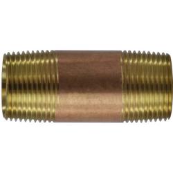40119 Pipe Nipple, 1 in MPT x 1 in MPT, 24 in, Brass