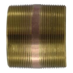 40223 Seamless Pipe Nipple, 4 in MPT x 4 in MPT, 4 in, Brass